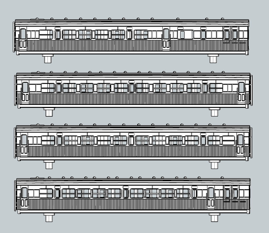 (image for) (N) SECR Continental 4 Coach Bundle